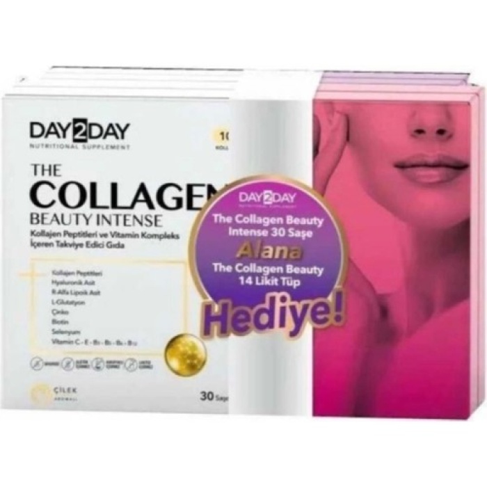 Day2Day The Collagen Beauty Intense 30 Şase + The Colagen Beauty Likit Tüp 14Lü Hediye