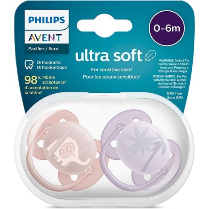 Avent Emzik Scf091/09 Ultra Yumuşak Emzik 0-6 Ay 2Li Kız*6