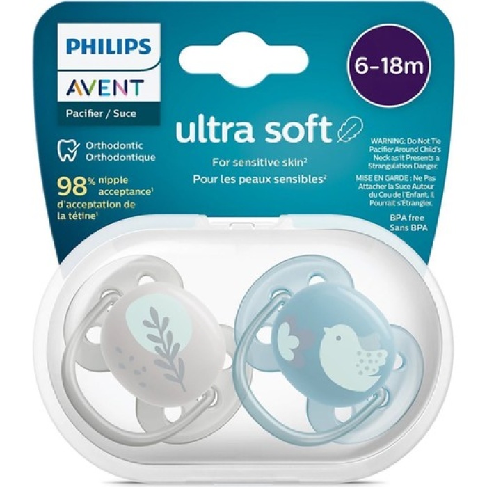 Avent Emzik Scf091/15 Ultra Yumuşak Emzik 6-18 Ay 2Li Erkek*6