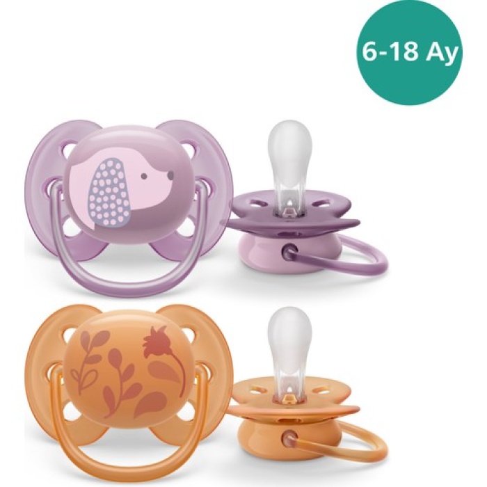 Avent Emzik Scf091/18 Ultra Yumuşak Emzik 6-18 Ay 2Li Kız*6