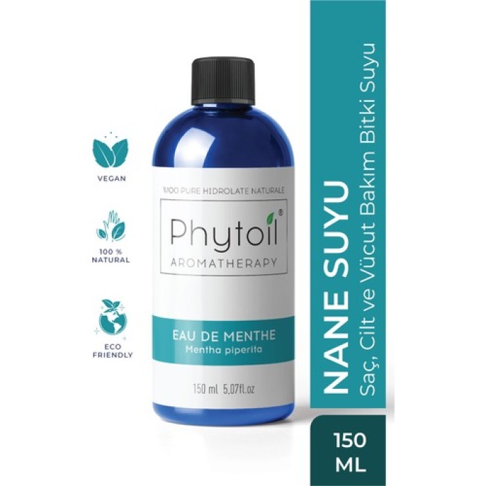 Phytoil Eau De Menthe Nane Suyu Saç Cilt Ve Vücut Bakım Bitki Suyu 150 Ml