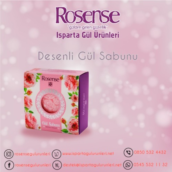 Rosense Sabun Dekoratif Güllü 110Gr