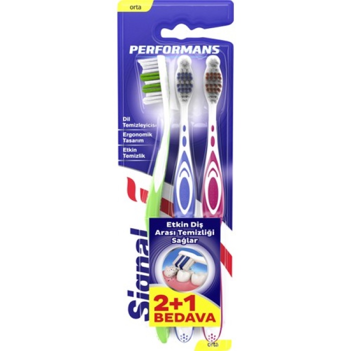 Signal Diş Fırçası Performans Orta 2+1