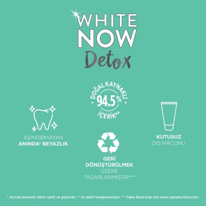 Signal Diş Macunu White Now Detox Hindistan Cevizi Özlü 75Ml
