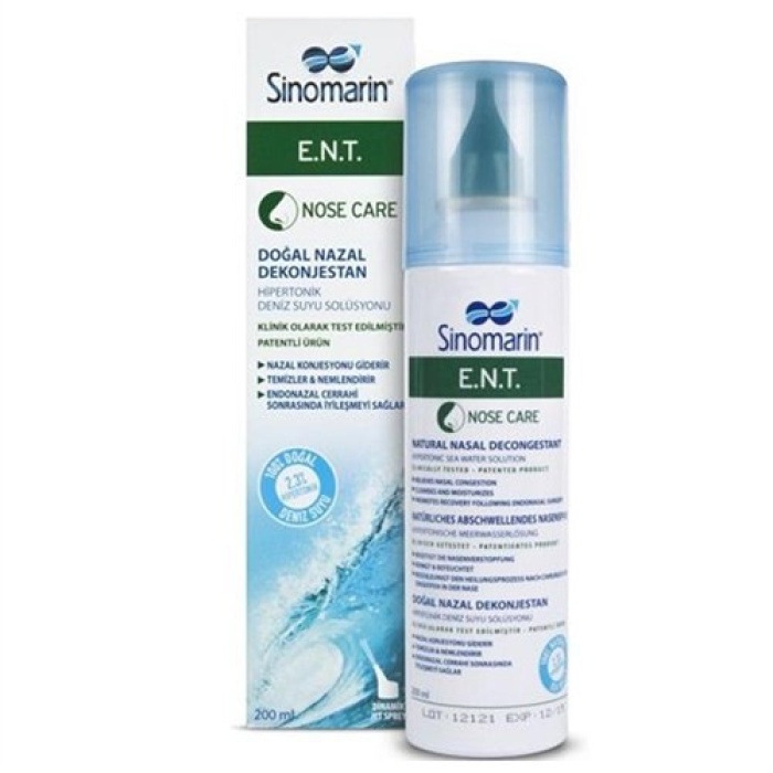 Sınomarın E.N.T 200 Ml Burun Spreyı