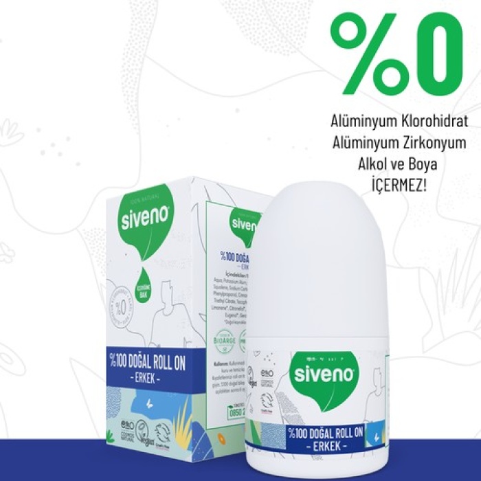 Siveno Doğal Roll-On Erkek 50Ml