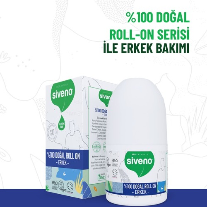 Siveno Doğal Roll-On Erkek 50Ml