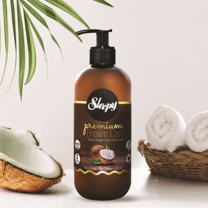 Sleepy Sivi Sabun Premium Brown Care Doğal Hindistan Cevizi 500 Ml