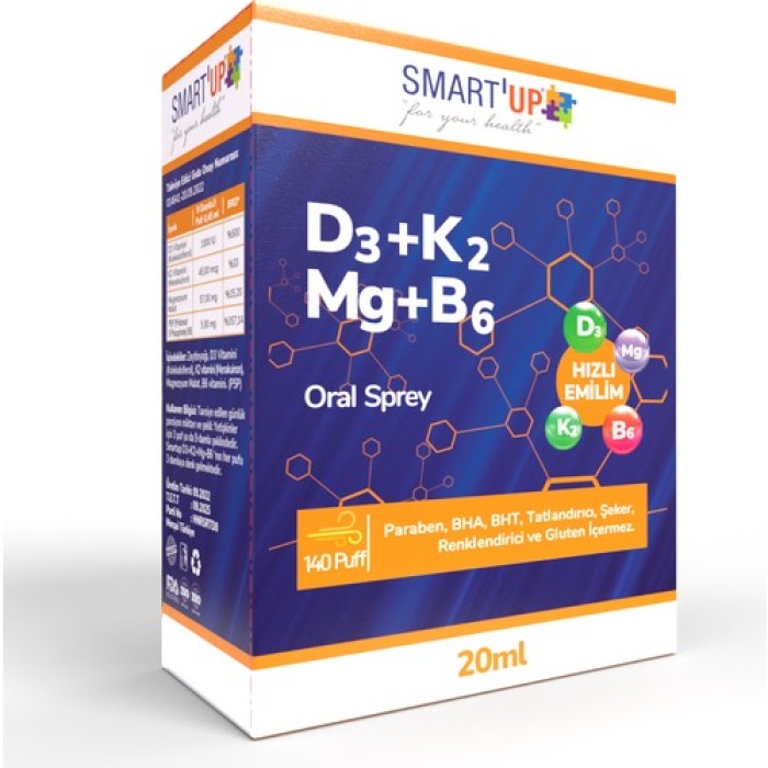 Smart Up D3K2 Mg B6 Oral Sprey