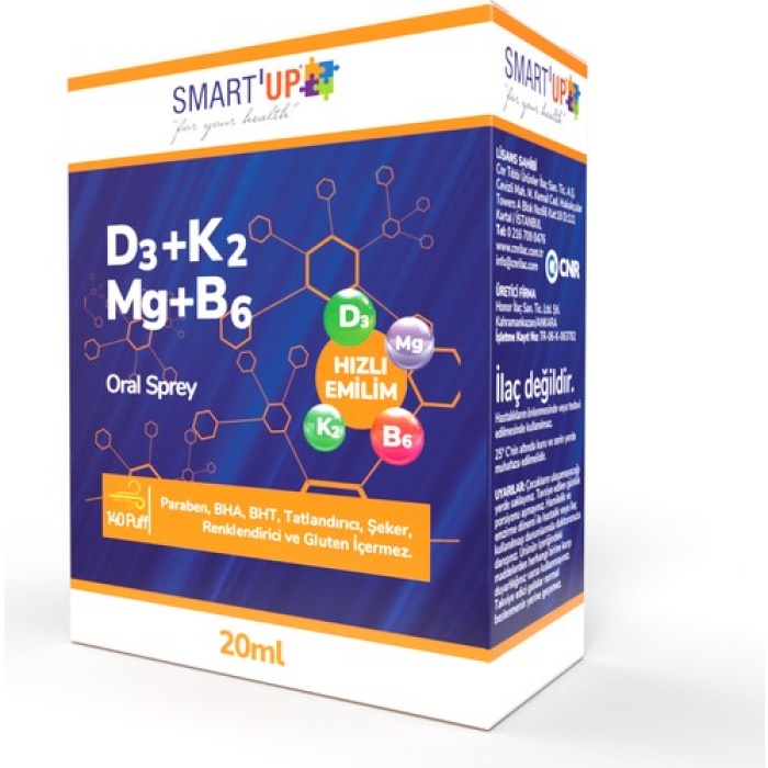 Smart Up D3K2 Mg B6 Oral Sprey
