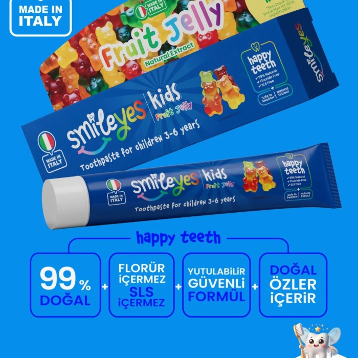 Smıleyes Dıs Macunu 50Ml Kıds 3 - 6 Yas Fruıt Jeely
