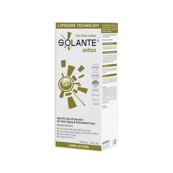 Solante Antiox Anti-Aging Etkili Güneş Koruyucu Losyon Spf50+ 150Ml