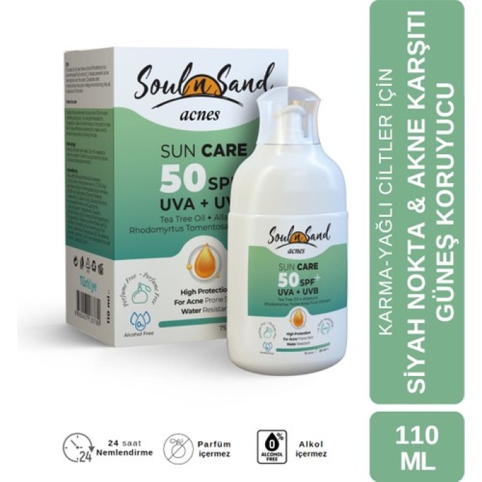 Soulnsand Acnes Sun Care 50 Spf + Kutulu 110 Ml