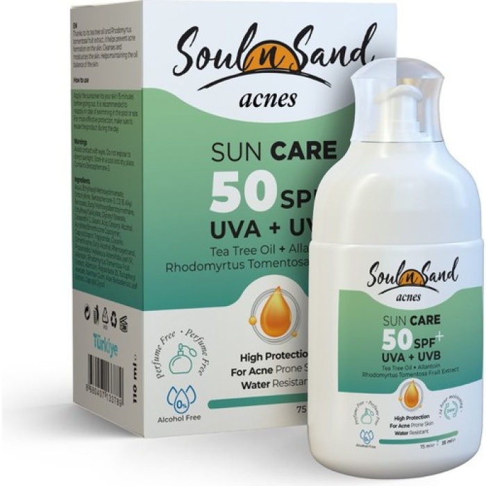 Soulnsand Acnes Sun Care 50 Spf + Kutulu 110 Ml