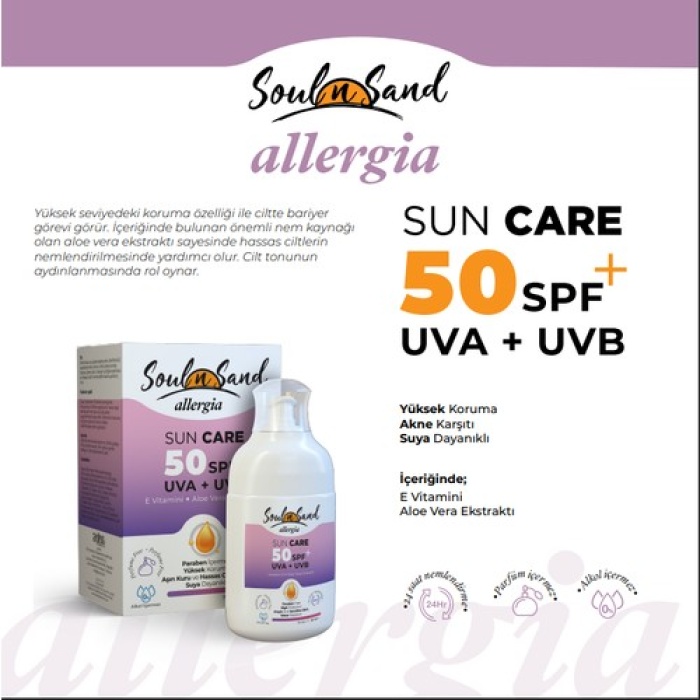 Soulnsand Allergıa Sun Care 50 Spf + Kutulu 110 Ml