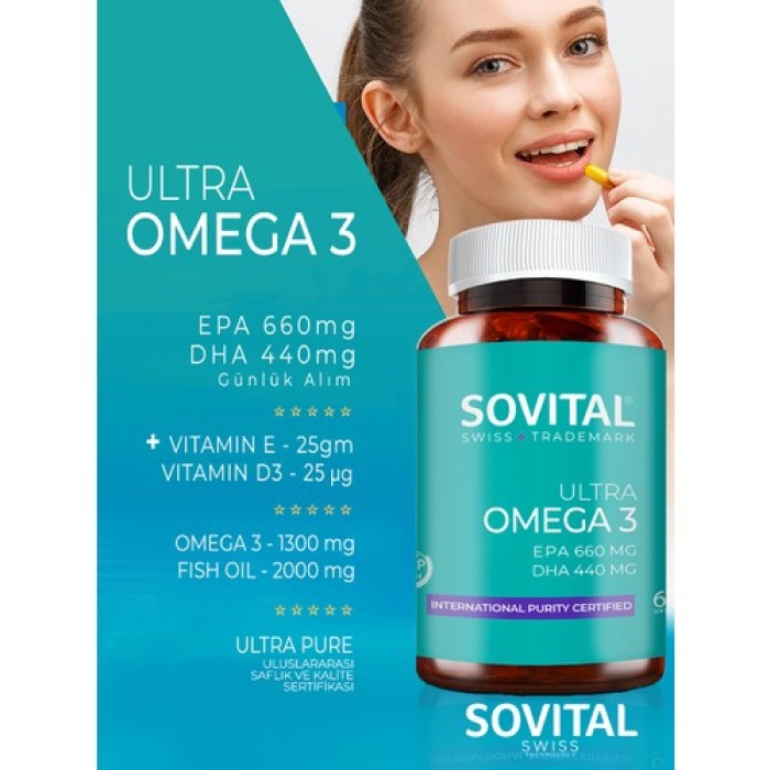 Sovital Premium Omega 3 1000 Mg 60 Kapsül