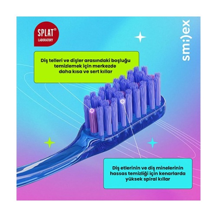 Splat Smılex Ortho+ Ortodonti Dıs Fırcası Soft