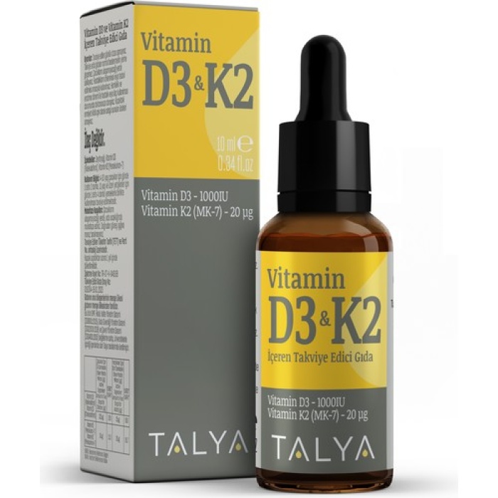 Talya Vıtamın D3K2 Damla 10 Ml