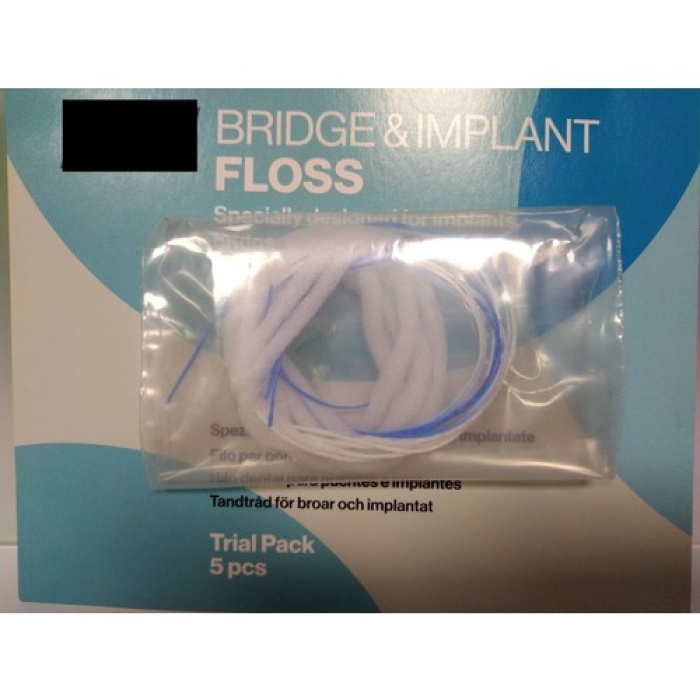 Tepe Diş İpi Bridge & Implant Floss 5 Li T197