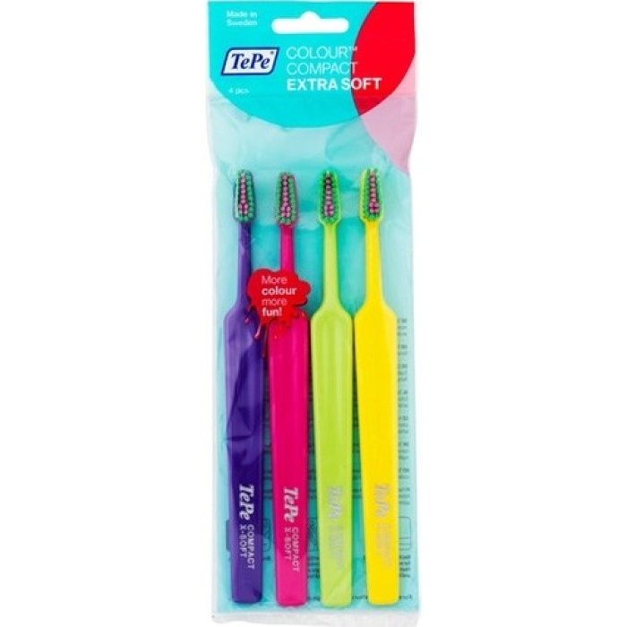 Tepe Günlük Kullanım Diş Fırçası Select Compact X-Soft 4Lü T196