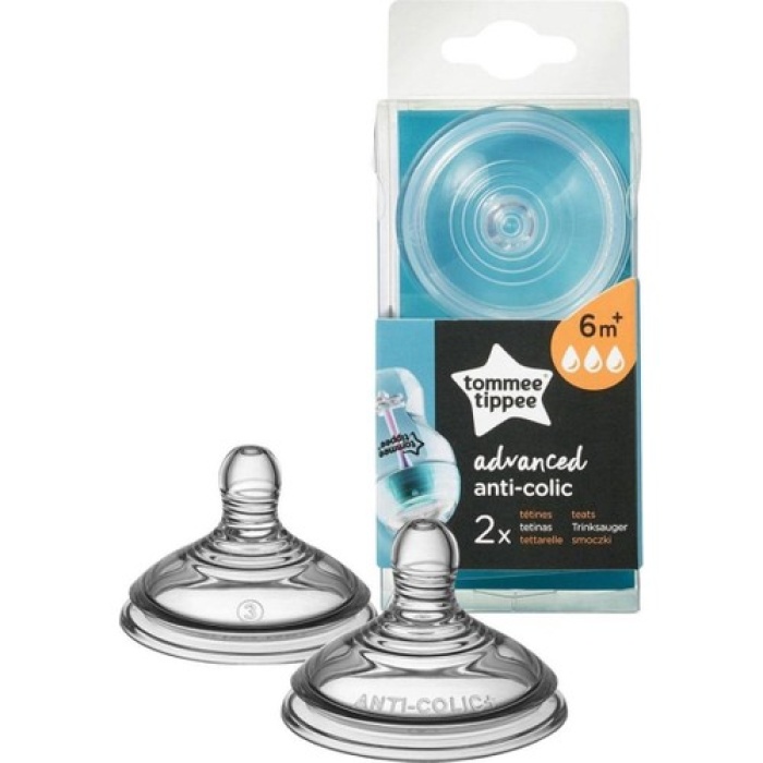 Tommee Tippee 2X Gelişmiş Antikolik Biberon Emzik Hızlı Akış 42122451