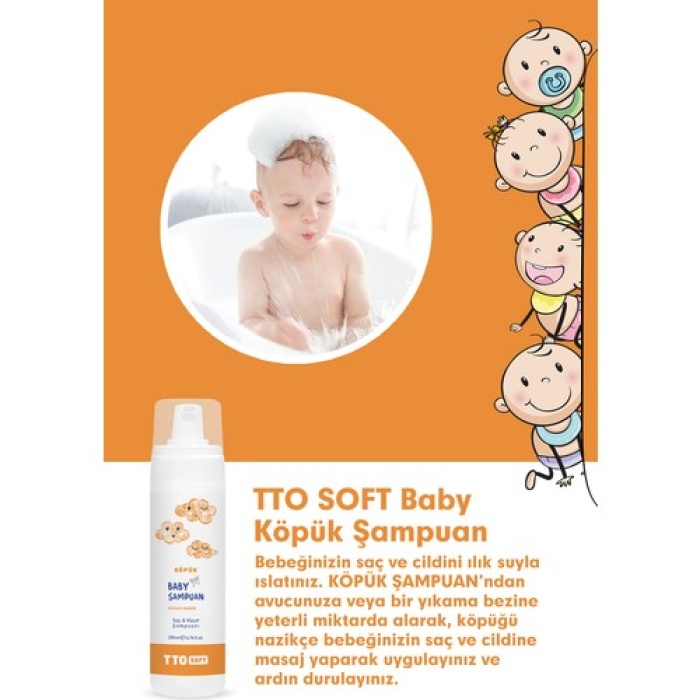 Tto Soft Bebek Köpük Şampuan 200Ml