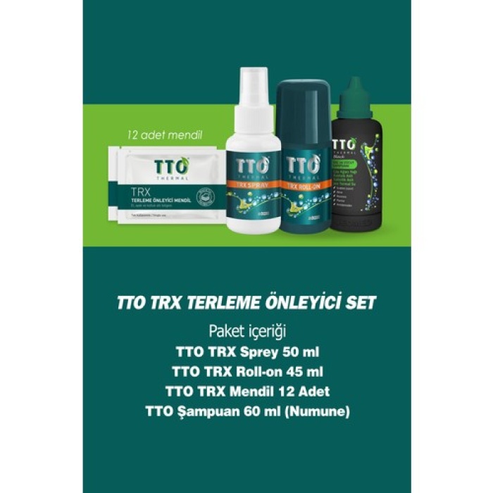 Tto Thermal Trx Terleme Önleyici Set ( Sprey50Ml-Roll On 45Ml-Mendil 12 Ad-Şamp 60Ml)