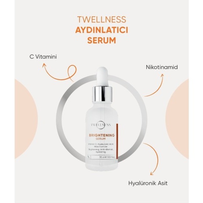 Twellness C Vitamini Aydınlatıcı Serum - 30 Ml