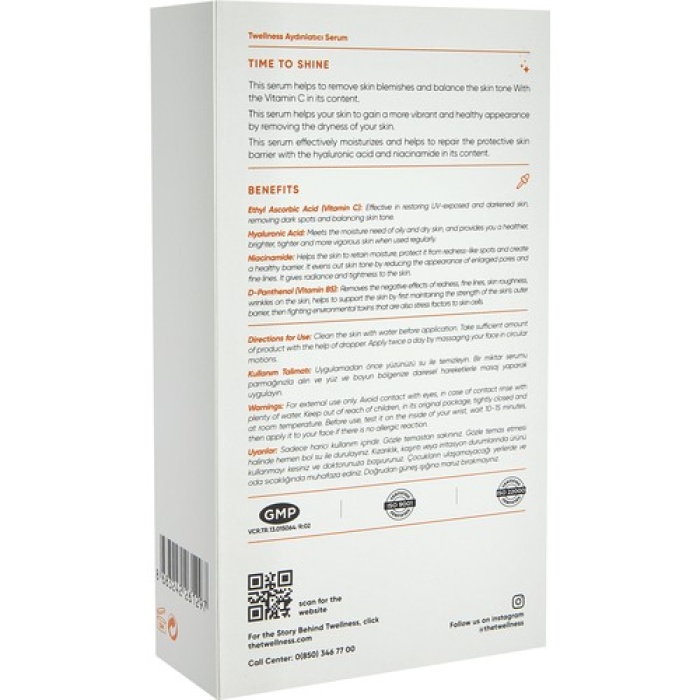 Twellness C Vitamini Aydınlatıcı Serum - 30 Ml