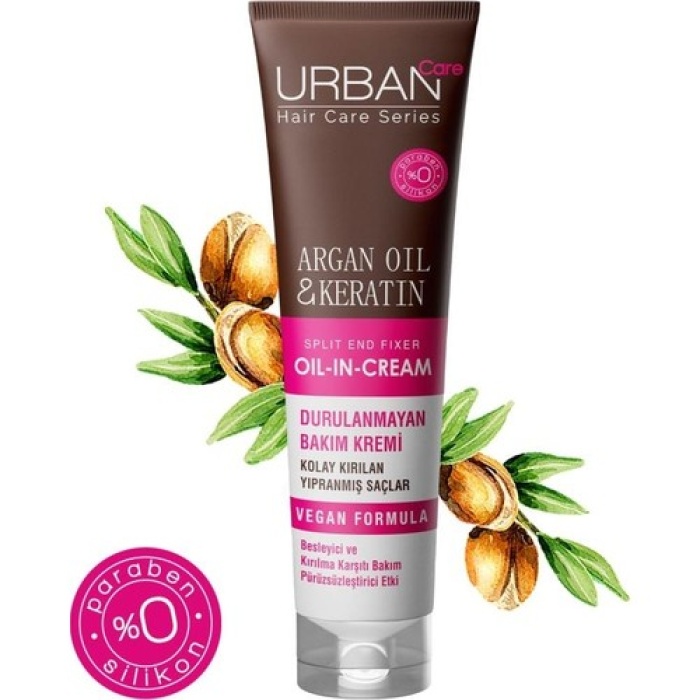 Urban Argan Oil & Keratin Durulanmayan Saç Bakım Kremi Kırılma Karşıtı 150Ml