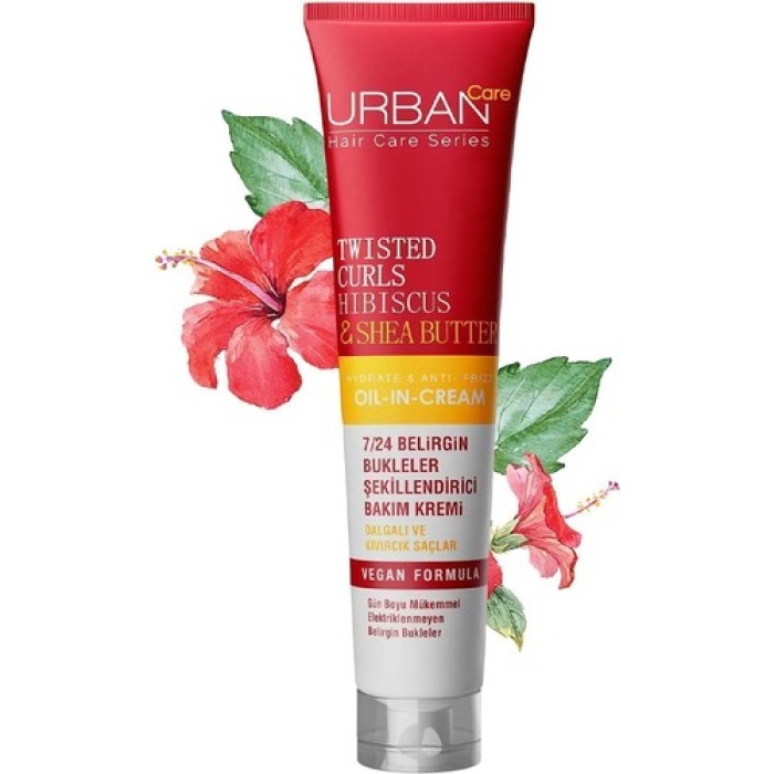 Urban Curl Hibiscus Water & Shea Butter Durulanmayan 7/24 Saç Bakım Kremi 175Ml