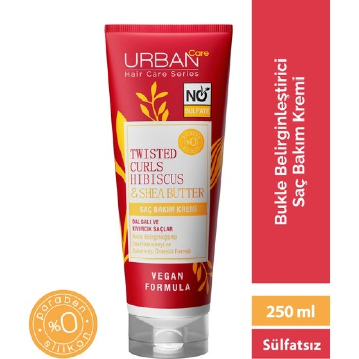 Urban Curl Hibiscus Water & Shea Butter Saç Bakım Kremi 250Ml