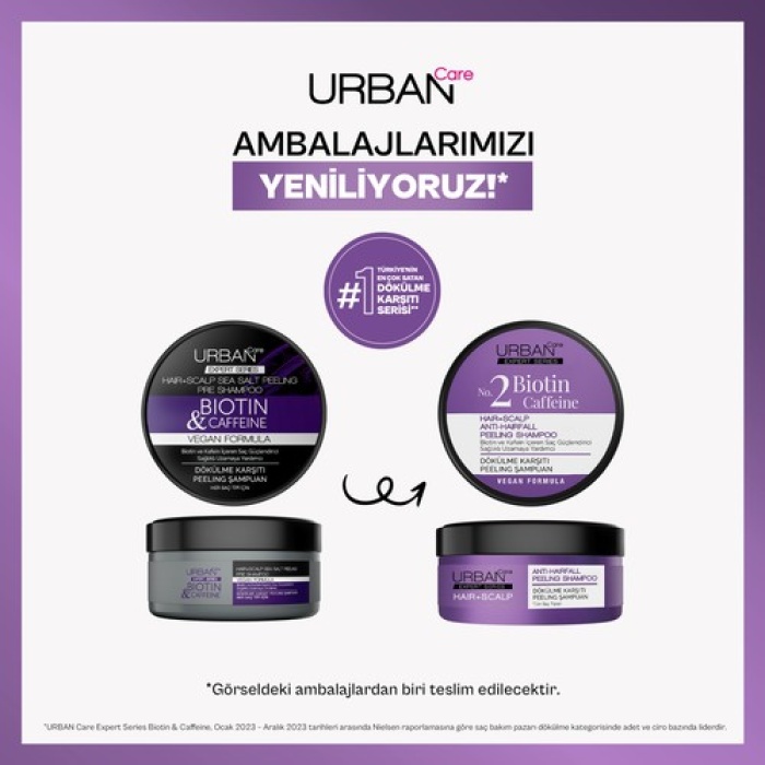 Urban Expert Biotin & Caffein Peeling Şampuan 200Ml