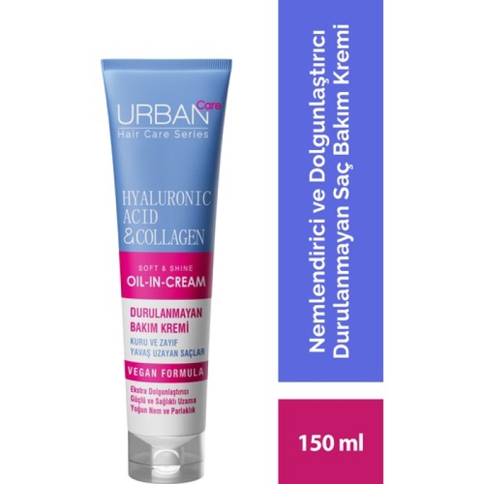 Urban Hyaluronic Acid & Collagen Durulanmayan Saç Bakım Kremi 150Ml
