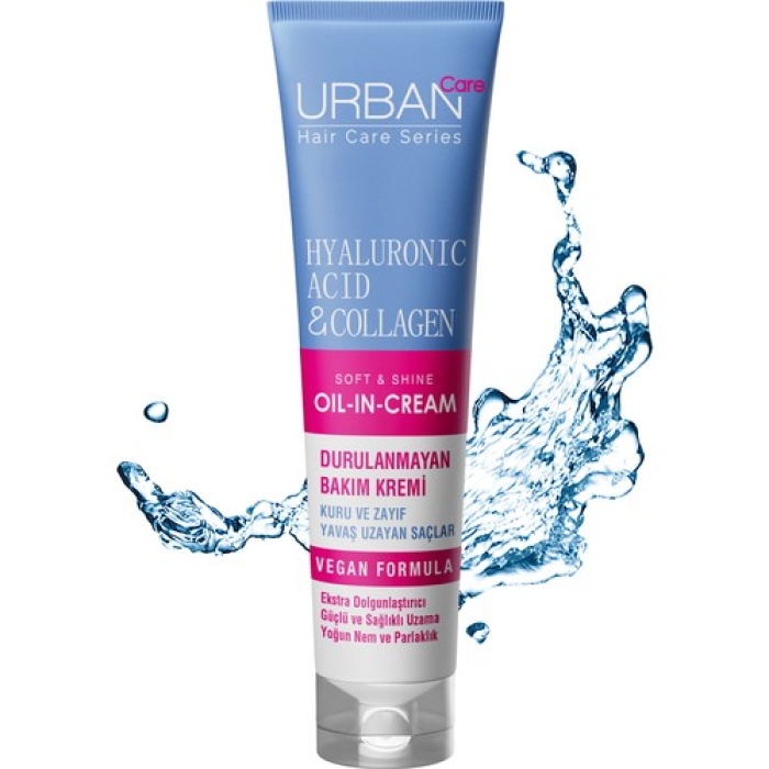 Urban Hyaluronic Acid & Collagen Durulanmayan Saç Bakım Kremi 150Ml