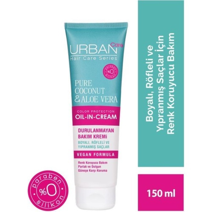 Urban Pure Coconut & Aloevera Durulanmayan Saç Bakım Kremi 150Ml