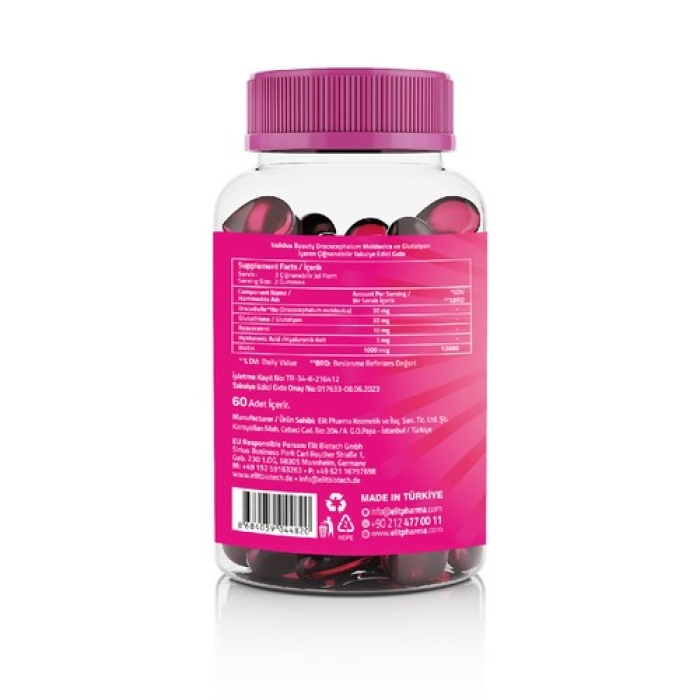 Valıdus Collagen Boost Dracobelle Nu Beauty 60 Gummıes