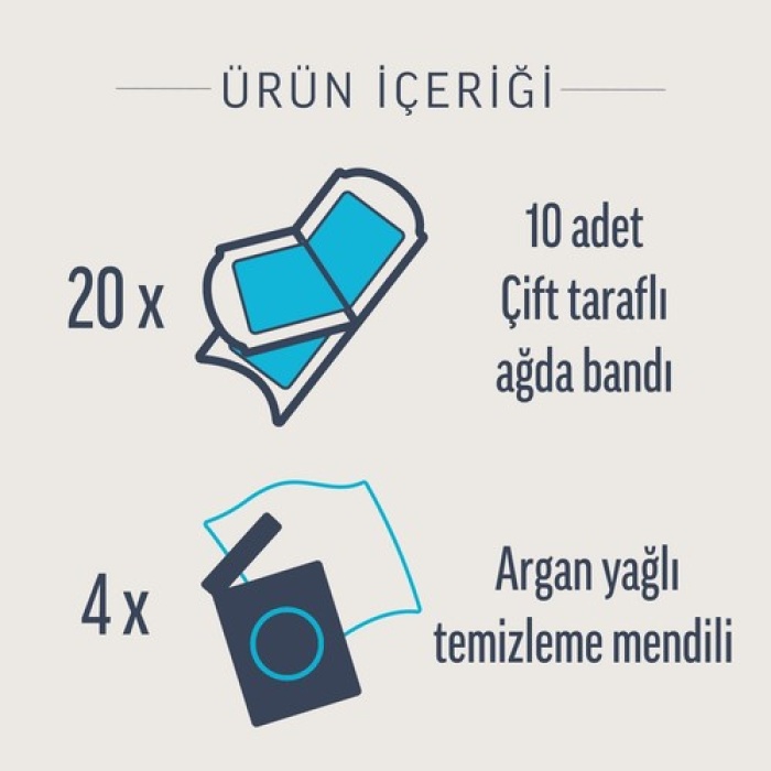 Veet Naturals Yüz Sir Ağda Bandı Tüm Cilt Tipleri İçin 20 Adet