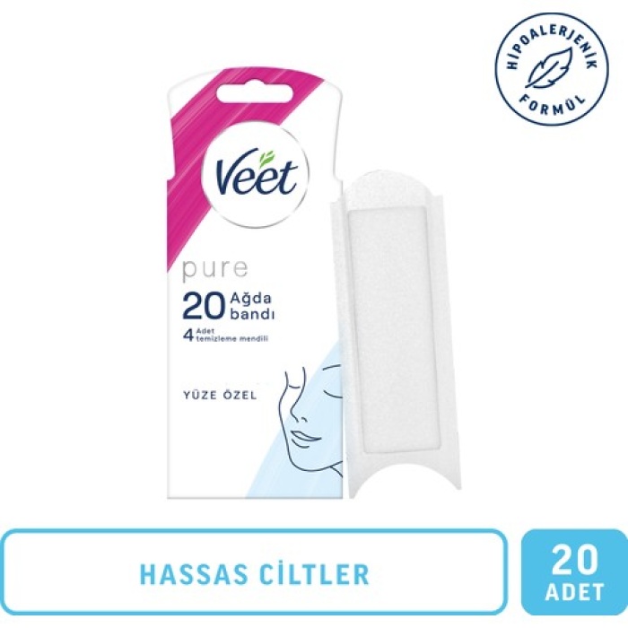 Veet Pure Ağda Bandı Yüz Bölgesi 20 Adet Yenı