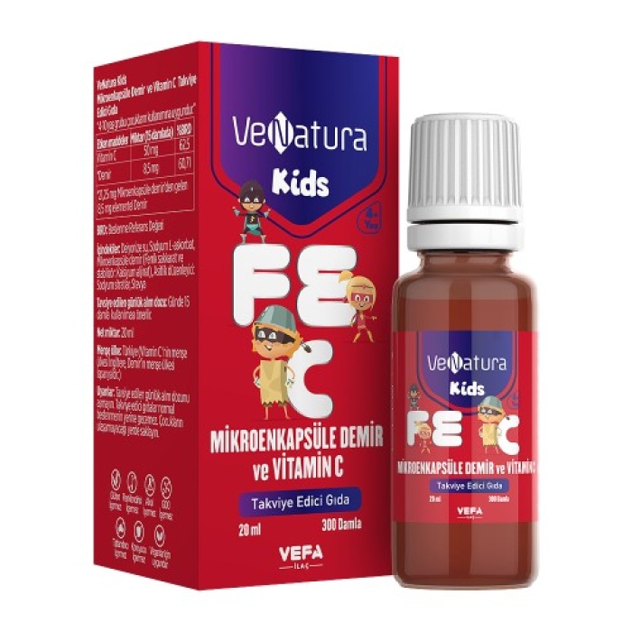 Venatura Kıds Mıkroenk.Demır+Vıtamın C 20Ml Dml.