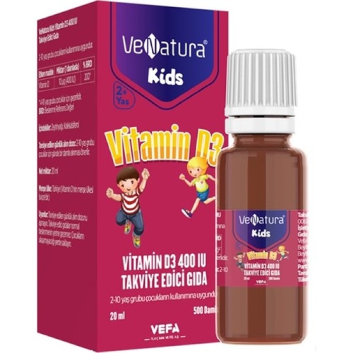 Venatura Kıds Vıtamın D3 20Ml Dml.