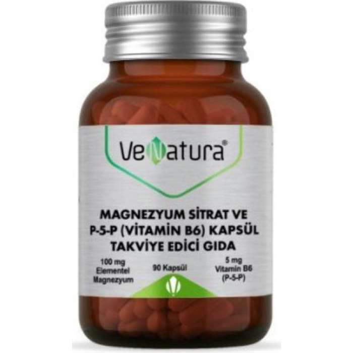 Venatura Magnezyum Sıtrat P5P 90 Kapsul