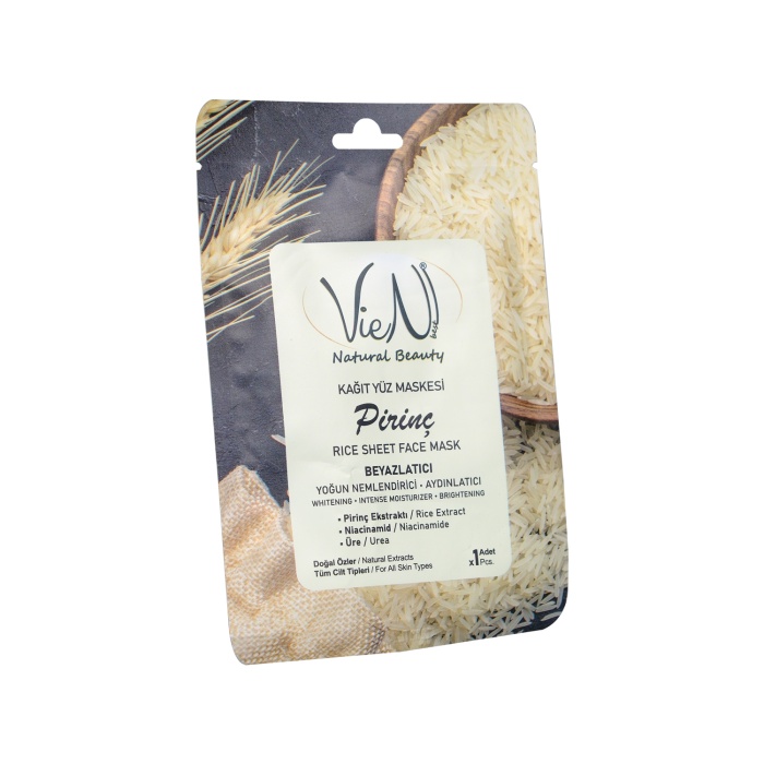 Vien Best Super Food Pirinç Kagıt Yüz Maskesi-Beyazlatıcı Etki