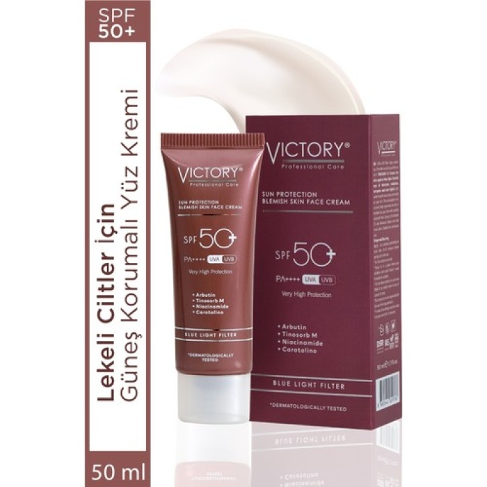 Vıctory Leke Karşıtı Spf 50+ Yüz Kremi (Mavi Işık Filtreli) 50 Ml