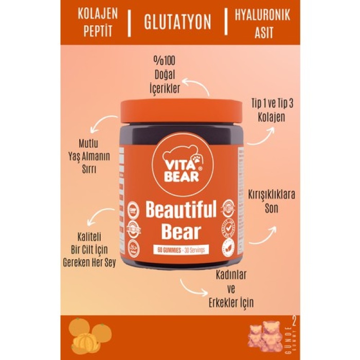 Vıta Bear Beautiful Bear 60 Kapsül Gummies