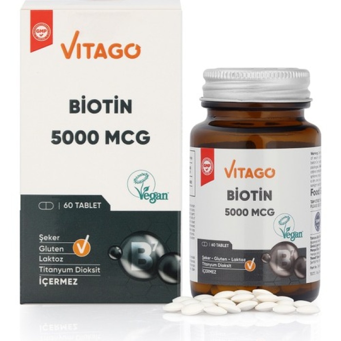 Vıtago Bıotın 60 Tablet Takvıye Edıcı Gıda
