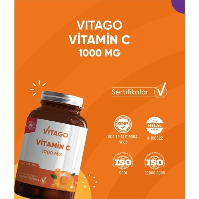Vıtago Premıum Vıtamın C 1000Mg 60 Tab