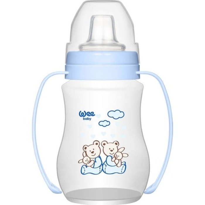 Wee 754 Antikolik Akıtmaz Kulplu Pp Bardak 250Ml