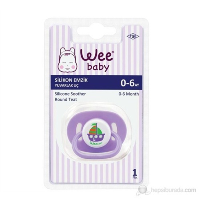 Wee 831 Oval Gövdeli Yuvarlak Uçlu Emzik No:3