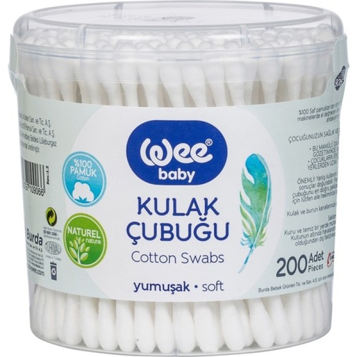 Wee 906 Kulak Çubuğu 200 Adet